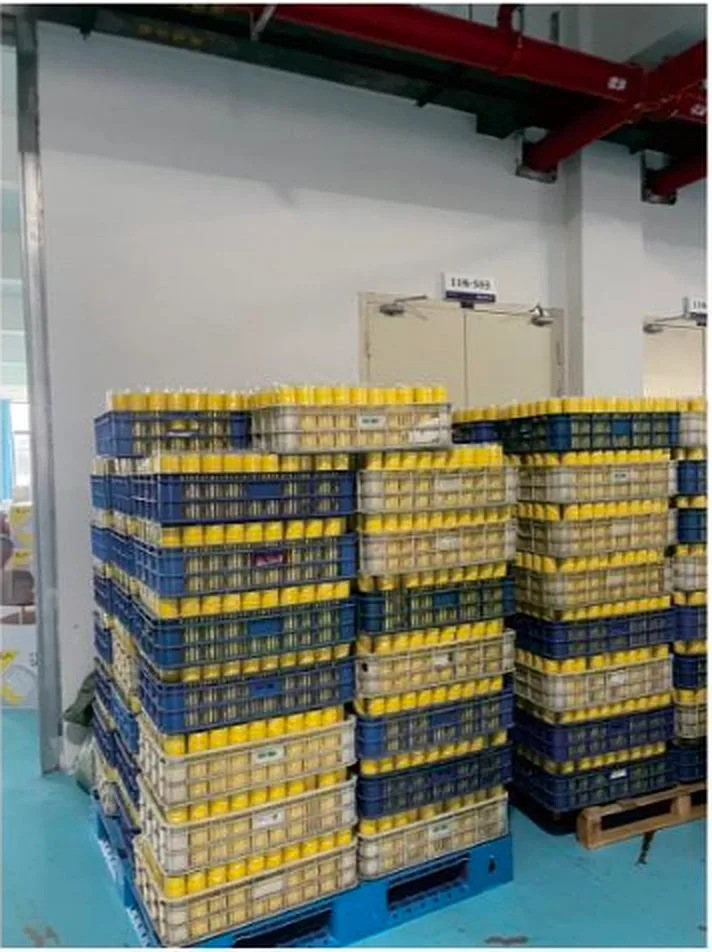 Packed PTFE thread seal tape rolls prepared in a China factory